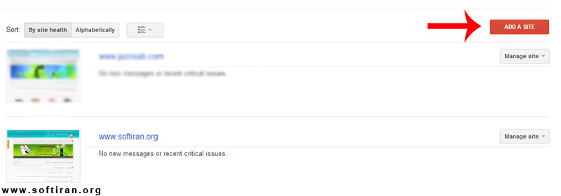 Sign in to Webmaster Tools