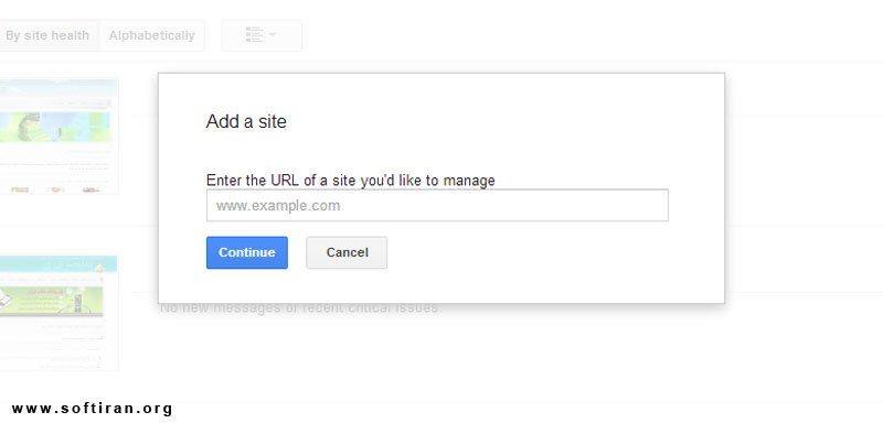 Sign in to Webmaster Tools